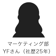 マーケティング部 YFさん（社歴25年）
