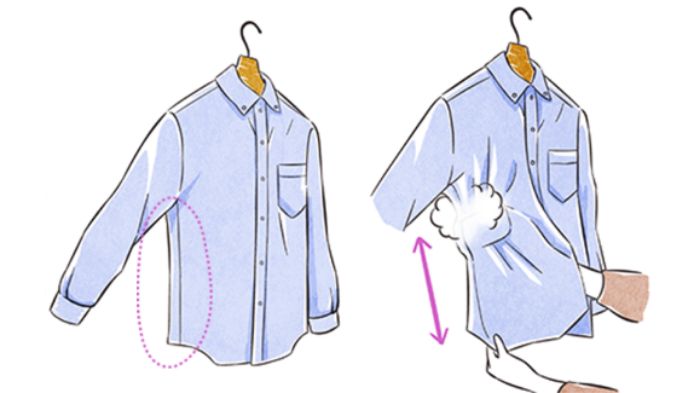 袖周り、側面など立体的なところのイメージ