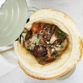 栗とマッシュルームのポットパイのイメージ