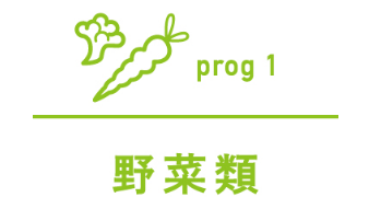 プログラム１ 野菜類
