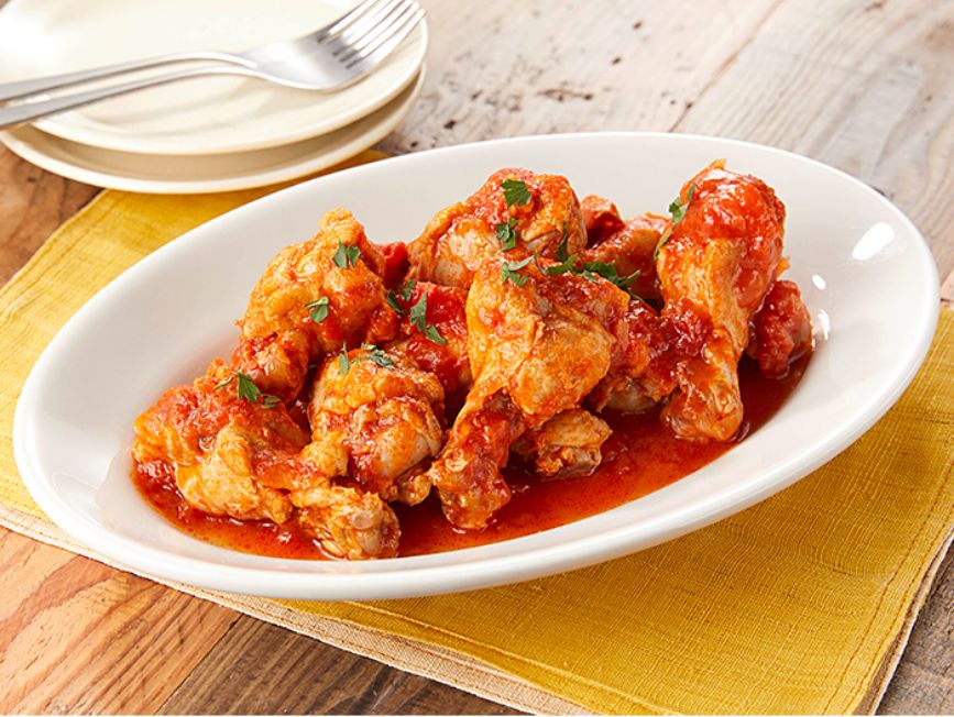手羽元のトマト煮込みの写真